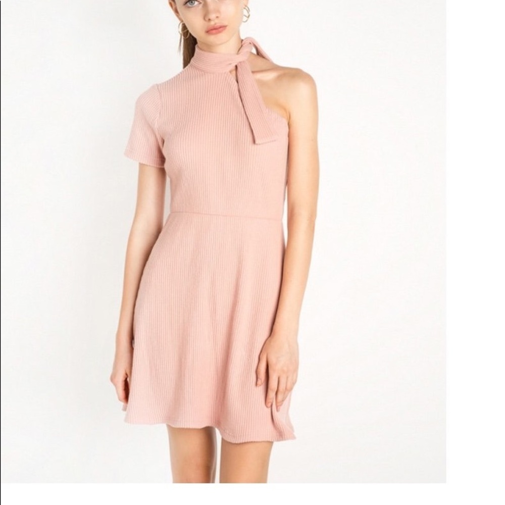 Pixie market Sammy one shoulder knot tie dress